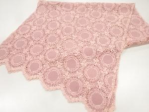 リボン刺繍花模様ショール